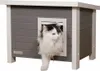 Kerbl ECO Katzenhaus Eli 57×45×43 cm Grau und Weiß Produktbild-Vorschau 3