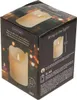LED Kerze mit Timerfunktion 7,5x10cm Wachs Rustik Creme Produktbild-Vorschau 8