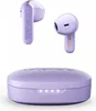 A pair of violet wireless earbuds and their charging case are displayed against a white background. Anteprima dell’immagine prodotto