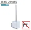 WENKO WC Garnitur QUADRO Klo Toiletten Bürsten Halter Produktbild-Vorschau 2