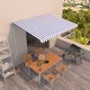 vidaXL Markise Automatisch Einziehbar 400x350 cm Blau und Produktbild-Vorschau 2