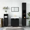 vidaXL Badschrank Schwarz 58x33x60 cm Holzwerkstoff Produktbild-Vorschau 2