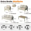 MeXo Gartenmöbelset, Loungeset Aluminium für 6-7 Personen Produktbild-Vorschau 12
