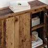 vidaXL Seitenschrank Altholz 96,5 x 30 x 75 cm Produktbild-Vorschau 4