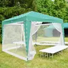 Relaxdays Moskitonetz für 3 x 3 m Pavillon, 2 Seitenteile, Produktbild-Vorschau 7