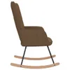 vidaXL Chaise à bascule Marron Tissu Voir les images du produit 11
