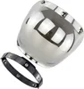 Motocykl Retro Bubble Shield Visor PC Lens 3 Snap Helmet Náhled obrázku produktu 3
