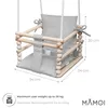 MAMOI Balançoire enfant 3en1 avec ceinture de sécurité, Voir les images du produit 2