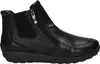 A black leather ankle boot is shown from the side against a white background. Anteprima dell’immagine prodotto