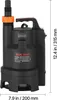 Pompa zatapialna VEVOR 690 W, 17500 l/h, PP-GF20 Pompa do Podgląd zdjęcia produktu 8