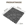 22 Stück Terrassenfliesen aus Kunststoff 30x30x2 cm, ca. 2 Produktbild-Vorschau 2