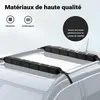 Wiltec Jeu de Barre de toit transversale Universelles Noir Voir les images du produit 6