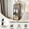 3-patrový stojan na rostliny se zásuvkou, vysoký stolek na Náhled obrázku produktu 4