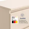 Kommode 80cm breit mit 4 Schubladen Kaschmir schmal Holz Produktbild-Vorschau 5