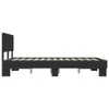 vidaXL Bettgestell Schwarz 120x200 cm Holzwerkstoff und Produktbild-Vorschau 4