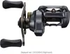 A fishing reel is displayed against a white background. Produktbild-Vorschau