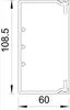 OBO Wand- und Deckenkanal mit Oberteil, 60 x 110 mm, Länge Produktbild-Vorschau 3
