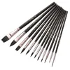 12-teiliges professionelles Malpinsel-Set aus Nylonhaar mit Produktbild-Vorschau 4