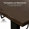 Esstisch Industrial 160x80x77cm, Nussbaum-Optik mit Produktbild-Vorschau 5