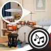Kinder Jazz Schlagzeug Set mit 5 Trommeln Hocker Produktbild-Vorschau 4