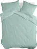Basic Bettbezug Minze  135 x 200 cm 100% Baumwolle Produktbild-Vorschau 1