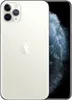 A white iPhone 11 Pro Max is shown from the back, with the screen visible on the right side displaying a nebula image. Voir les images du produit