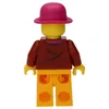 A back view of a LEGO minifigure wearing a hat. Náhľad obrázku produktu