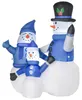Kerstdecoratie in de vorm van een sneeuwpop, met Productafbeelding-voorbeeld 2
