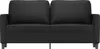 vidaXL 2-osobowa sofa czarna 140 cm imitacja skóry Podgląd zdjęcia produktu 3