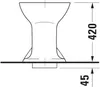 Duravit Duraplus Trockenklosett mit Klappengarnitur und Produktbild-Vorschau 5