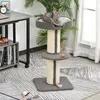 PawHut Katzenbaum Spielbaum Kratzstamm mit Plattform Sisal Produktbild-Vorschau 2