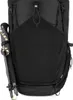 Schwarzer Mammut Ducan 32 Rucksack mit seitlich befestigtem Wanderstock mit schwarzem Griff und gelbem LEKI-Logo Náhled obrázku produktu
