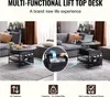 SucceBuy Couchtisch mit anhebbarer Platte, 89,9 cm, rund, Produktbild-Vorschau 2
