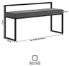 Loft-Stahlbank Judit 100 x 32 cm, gepolstert mit Produktbild-Vorschau 3