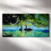 Wandbild Leinwand Bilder mit Uhr 60x30 Bemalung von Produktbild-Vorschau 2