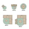 Volero - Outdoor Teppich Rund - Summer Oriental Grün - Ø Produktbild-Vorschau 6
