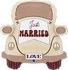 Shape Folienballon Hippie Auto "Just Married" | 66 cm Produktbild-Vorschau 1
