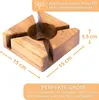Natürliches Stövchen Holz - Eleganter Kaffee- & Teewärmer Produktbild-Vorschau 3