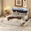 Flieks Polsterbett mit USB und Lattenrost, Doppelbett Produktbild-Vorschau 10