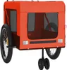vidaXL Fahrradanhänger Hunde Orange und Schwarz Produktbild-Vorschau 4