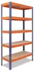 shelfplaza PRO 180x120x50cm Shelf v modro-oranžová Náhled obrázku produktu 1
