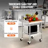 SucceBuy 24 x 24 x 30" Arbeitstisch aus Edelstahl, robuster Produktbild-Vorschau 3