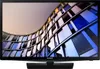 A Samsung television displaying a modern building with a curved facade. Produktbild-Vorschau