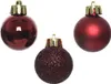 Weihnachtskugeln Ochsenblut bruchfest Ø 3 cm aus Kunststoff Produktbild-Vorschau 2