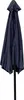A closed navy blue umbrella on a black pole against a white background. Anteprima dell’immagine prodotto