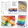 Vozík s 10 stohovateľnými zásuvkami, zásuvkový vozík Náhľad obrázku produktu 3