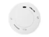 The underside of a white smoke detector is shown against a white background. Produktbild-Vorschau
