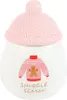 A ceramic jar with a knitted hat lid, decorated with a sweater and gingerbread man graphic, and text. Voir les images du produit