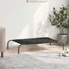 vidaXL Lit pour chien Rehaussé Noir 110x65x20 cm Tissu Voir les images du produit 3