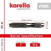 Freccette Steeldart Karella XT-4 22g Anteprima dell’immagine prodotto 5